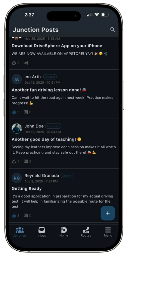 DriveSphere App Mockup
