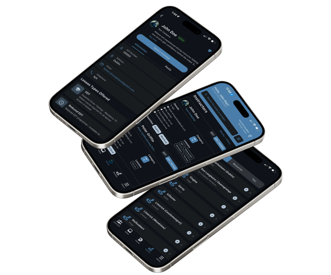 DriveSphere app screens